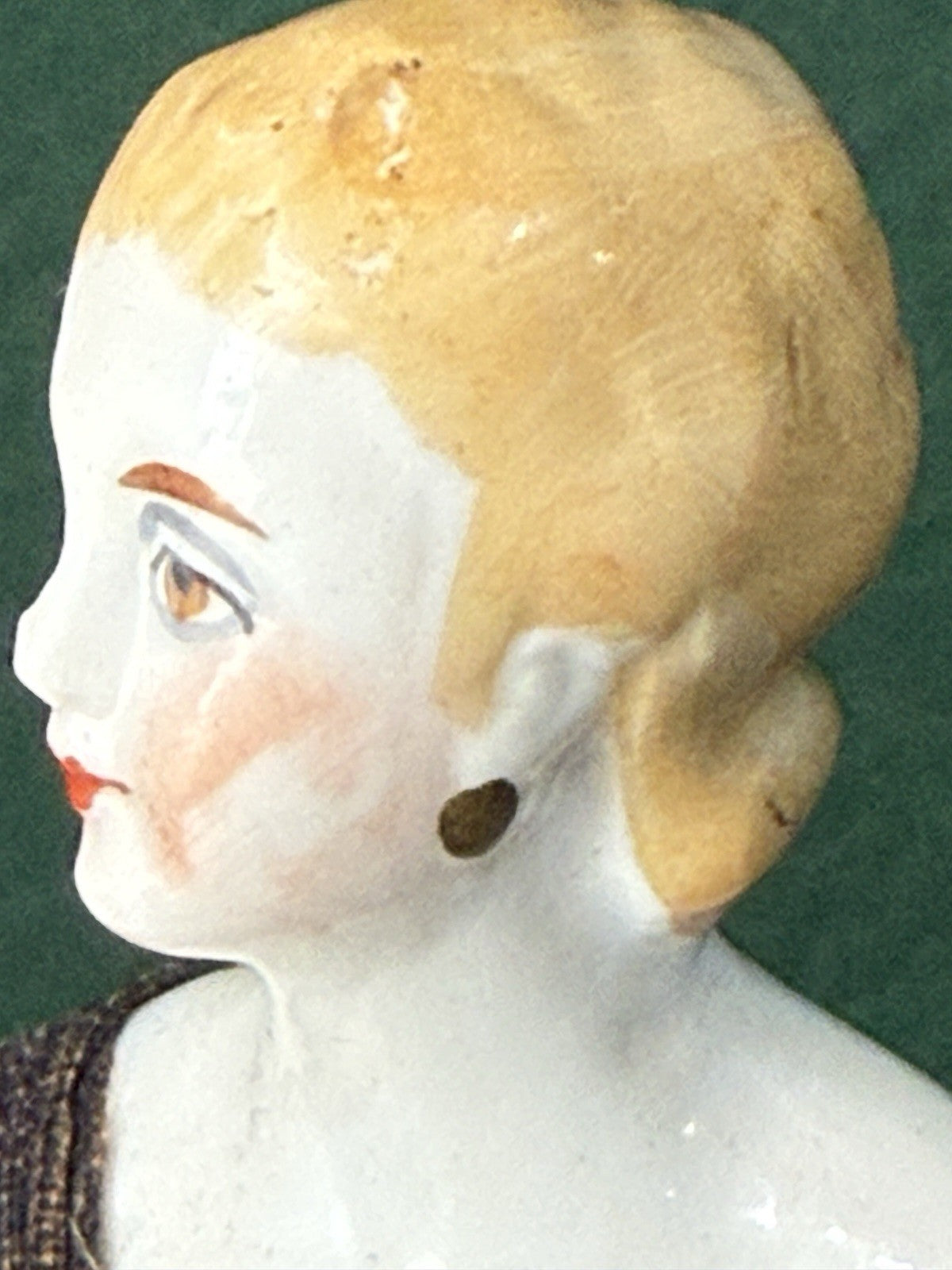 Antique German Pin Cushion Half Doll With Dress