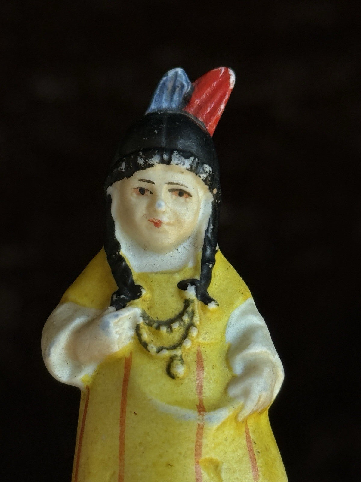 Lot of Antique German Miniature Indian Native American Bisque Dolls