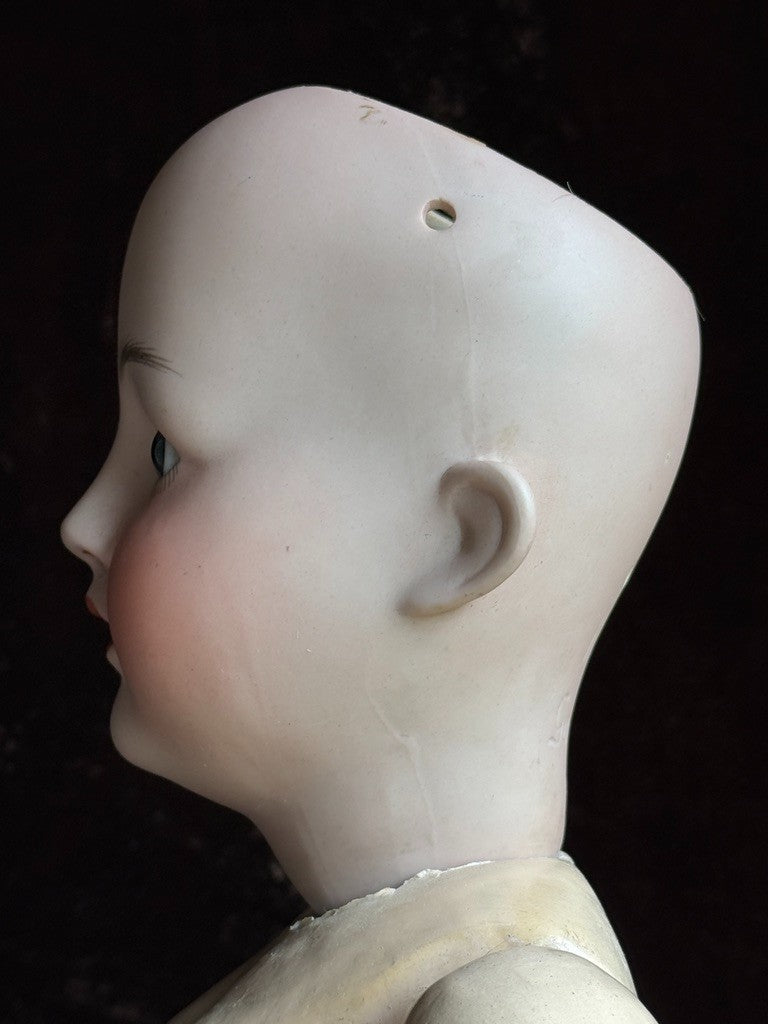 Antique German 26” Gebrüder Ohlhaver Revalo 10727 Bisque Head Lady Body Doll