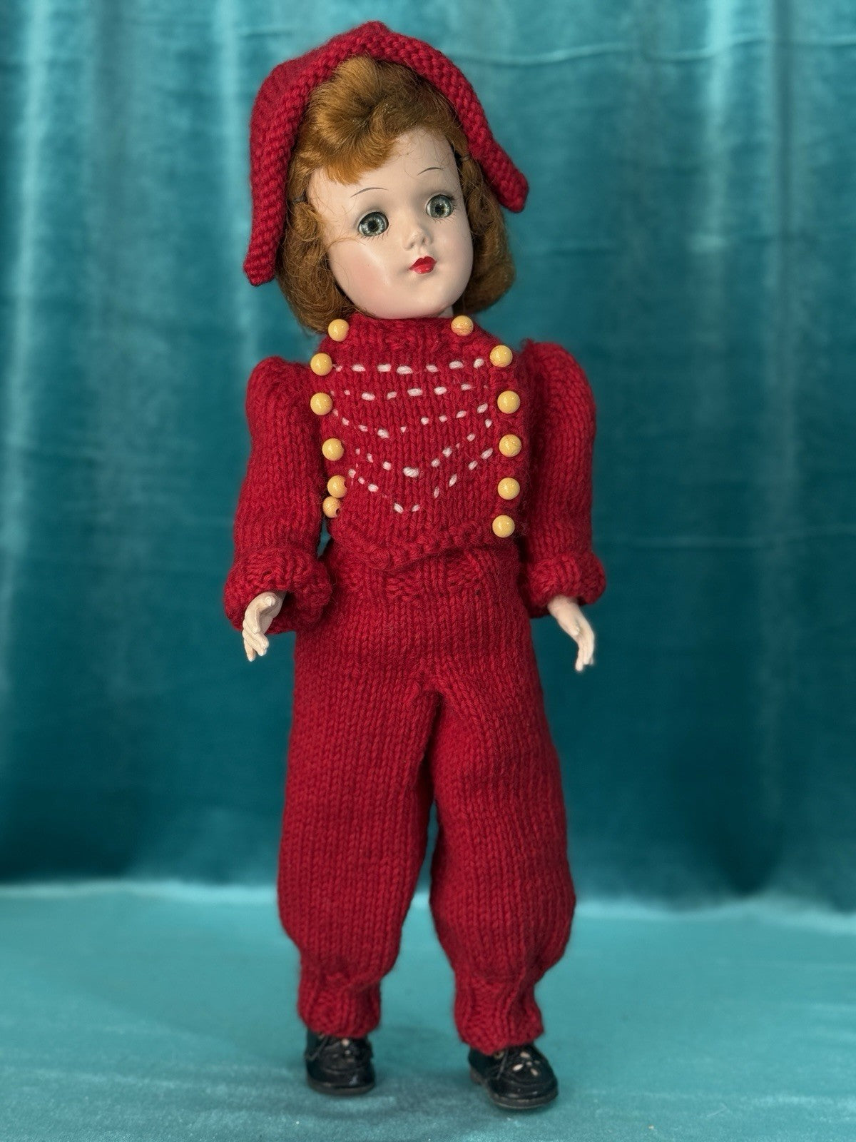 Vintage 14" Mary Hoyer Plastic Doll Skiing Vintage Outfit