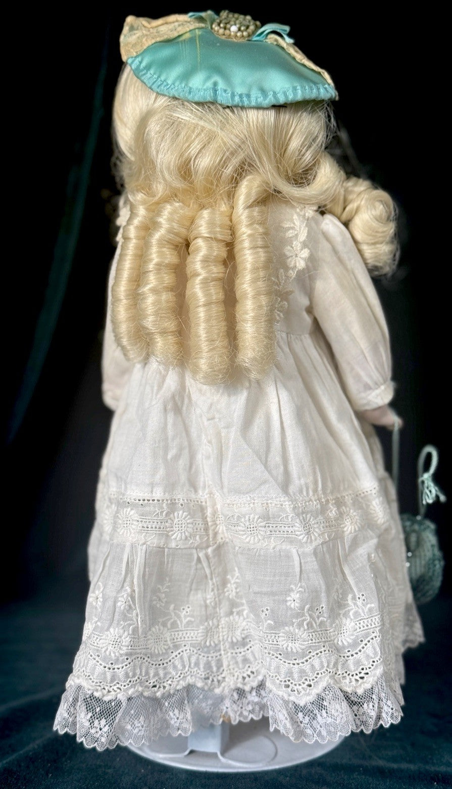 Antique German 12” Early Kestner Mold 143 Type Square Teeth Bisque Head Doll