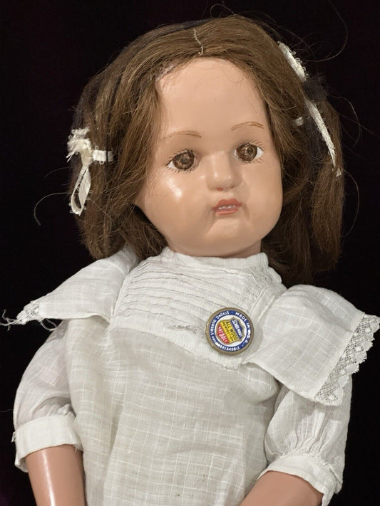 Large Antique American 21” Schoenhut Miss Dolly Wood Doll