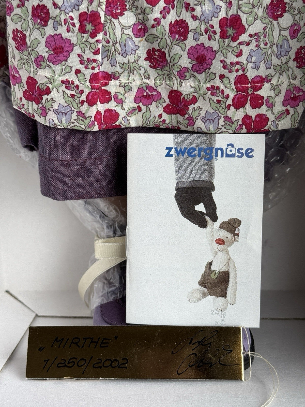 Lifelike Zwergnase 25” Vinyl Mirthe Doll 2002 LE 250 New in Box with Tag