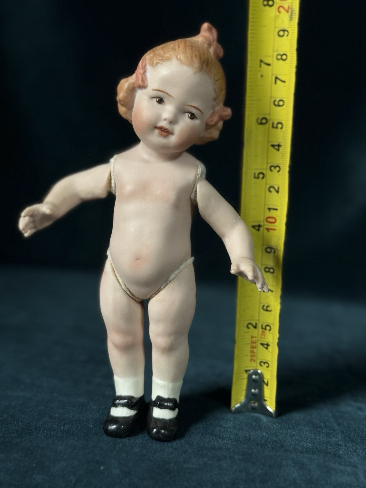 Reproduction Of German Gebruder Heubach All-Bisque Coquette Mold 10490 7.5” Doll