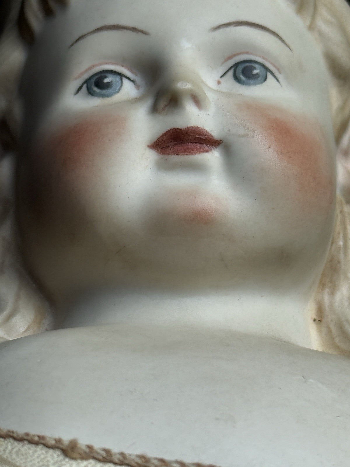 Vintage 19” Reproduction of Antique ABG Spill Curl Parian Doll with Antique Body