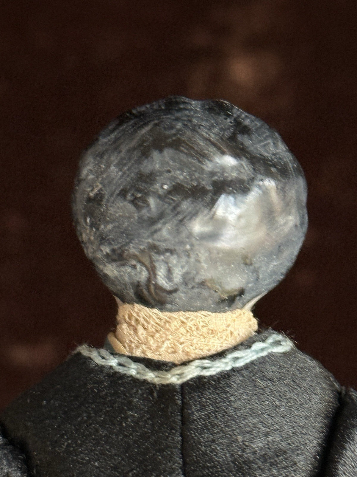 Antique German 8” Male Low Brow China Head Doll