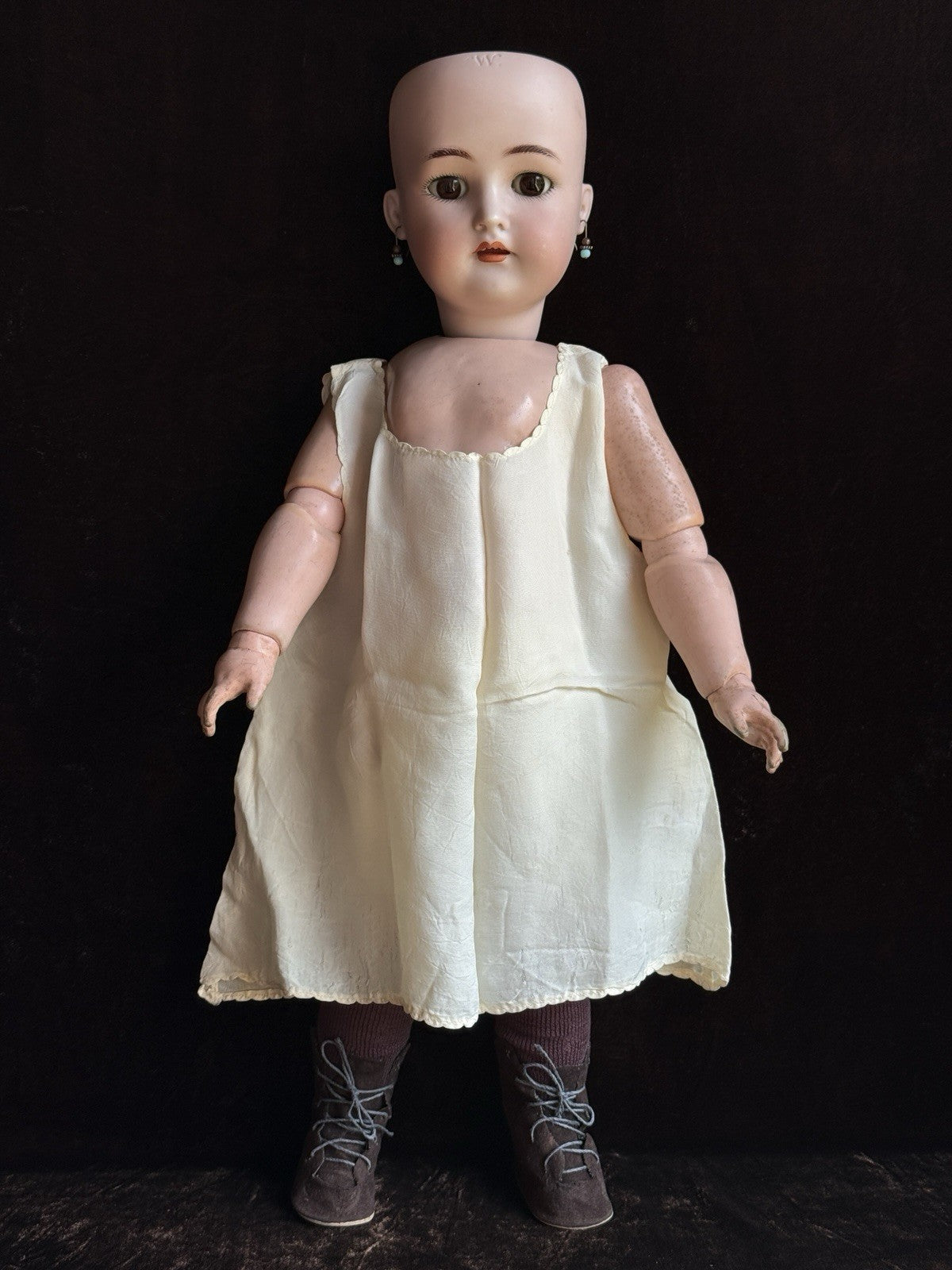 Antique German 21.5” Kammer Reinhardt Simon Halbig 58 Bisque Head Doll