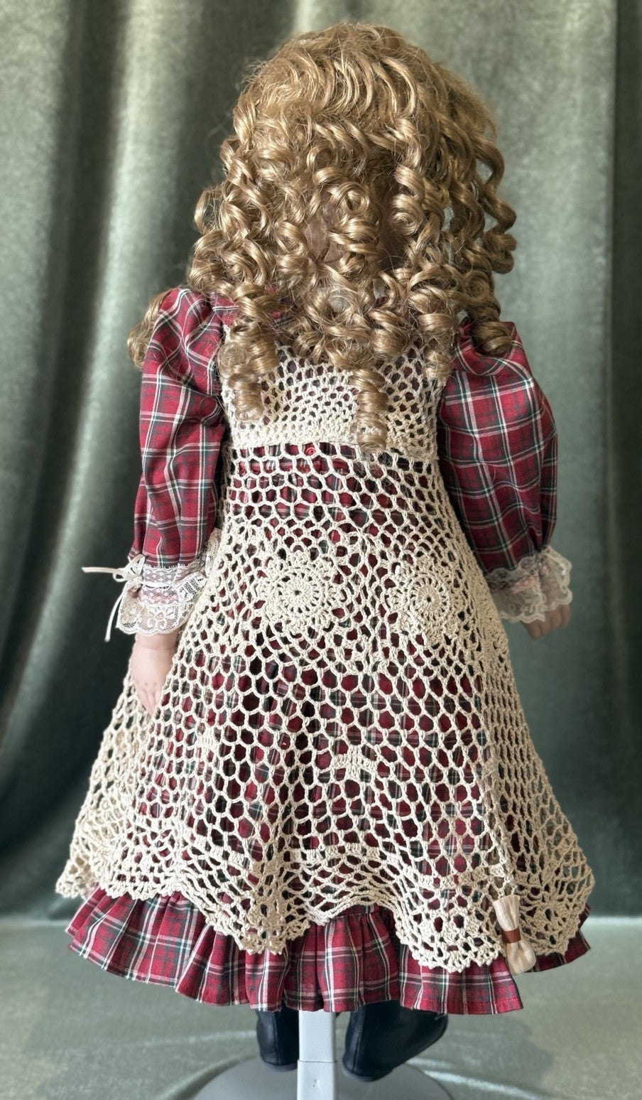 Artist Reproduction Of Porcelain 28” Doll “Becky Thatcher” by Donna Rubert Mold