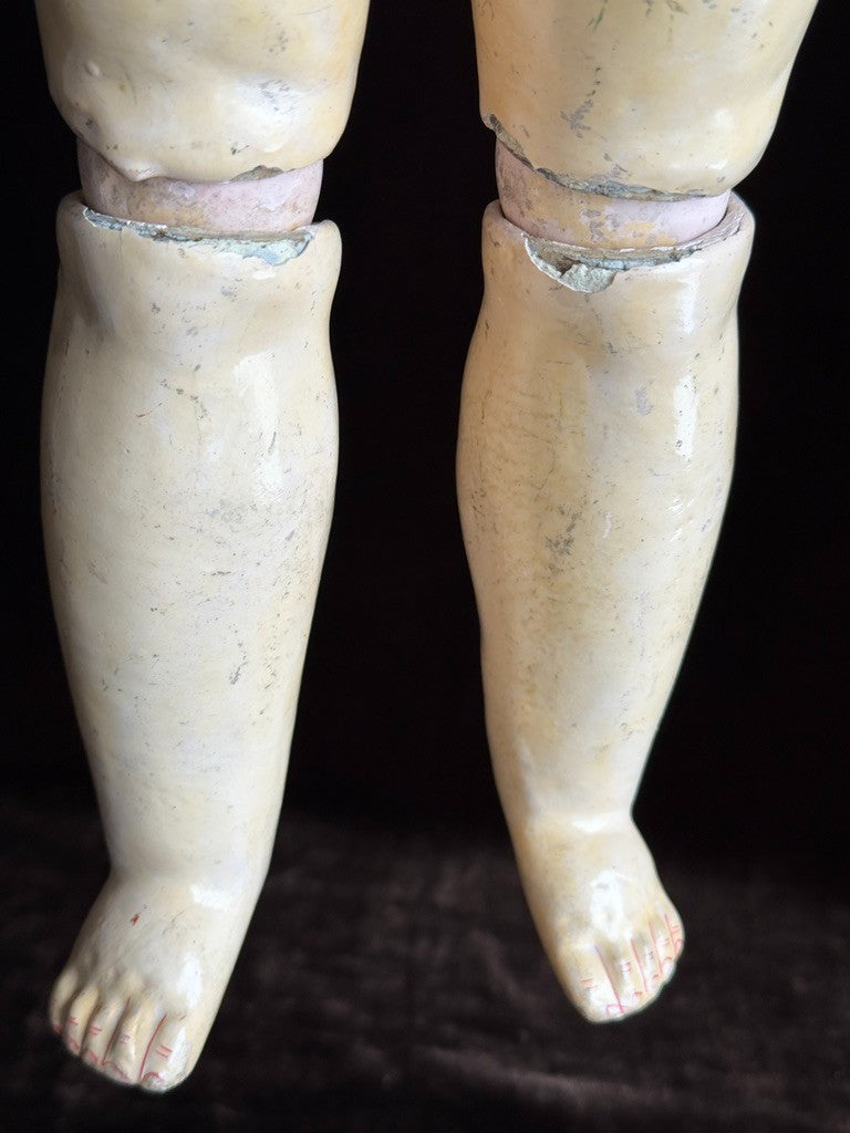 Antique German 22.5” Simon Halbig Baby Blanche Bisque Head Doll