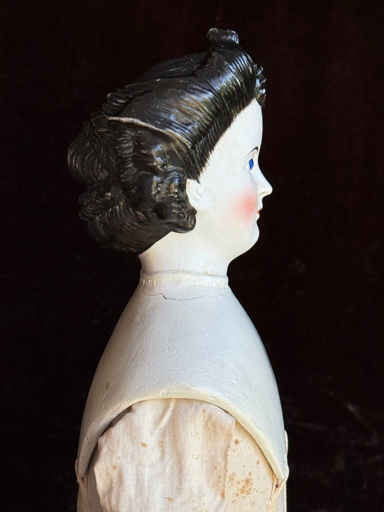 Antique German 20.75” Dornheim, Koch & Fisher Parian Dagmar China Head Doll