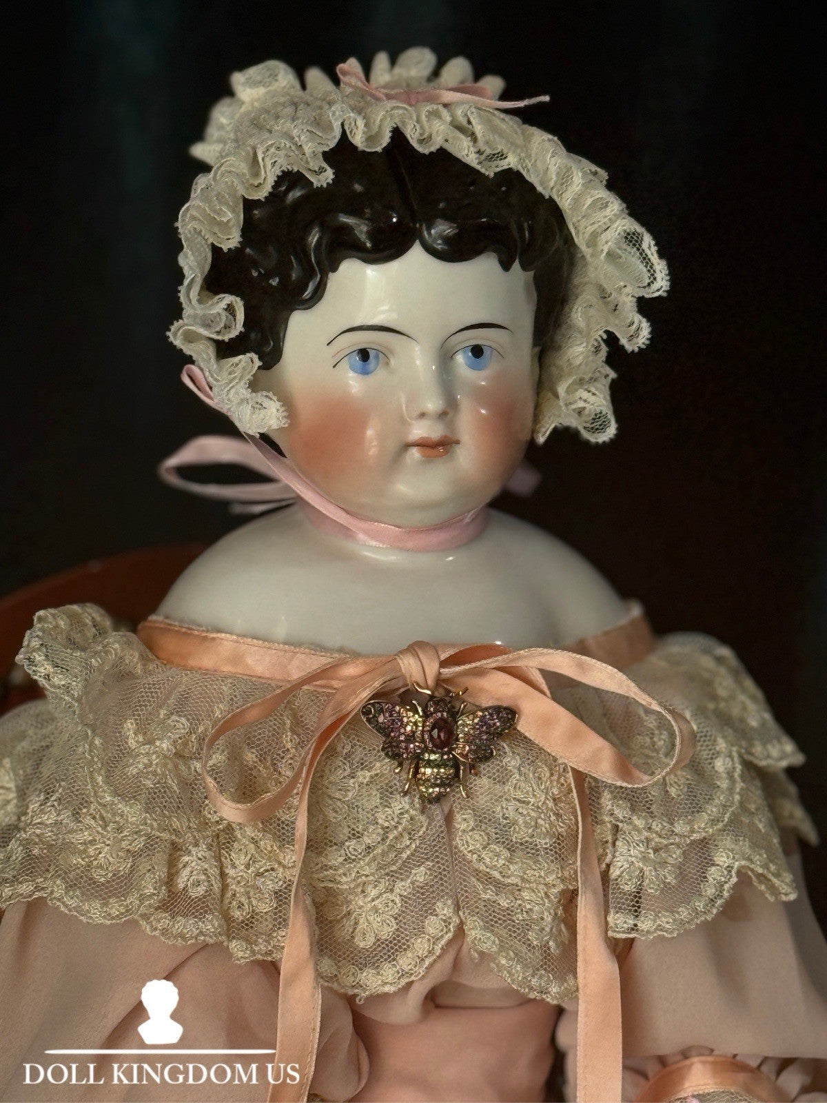 Antique German 26” ABG Alt Beck Gottschalk Exposed Ears China Doll