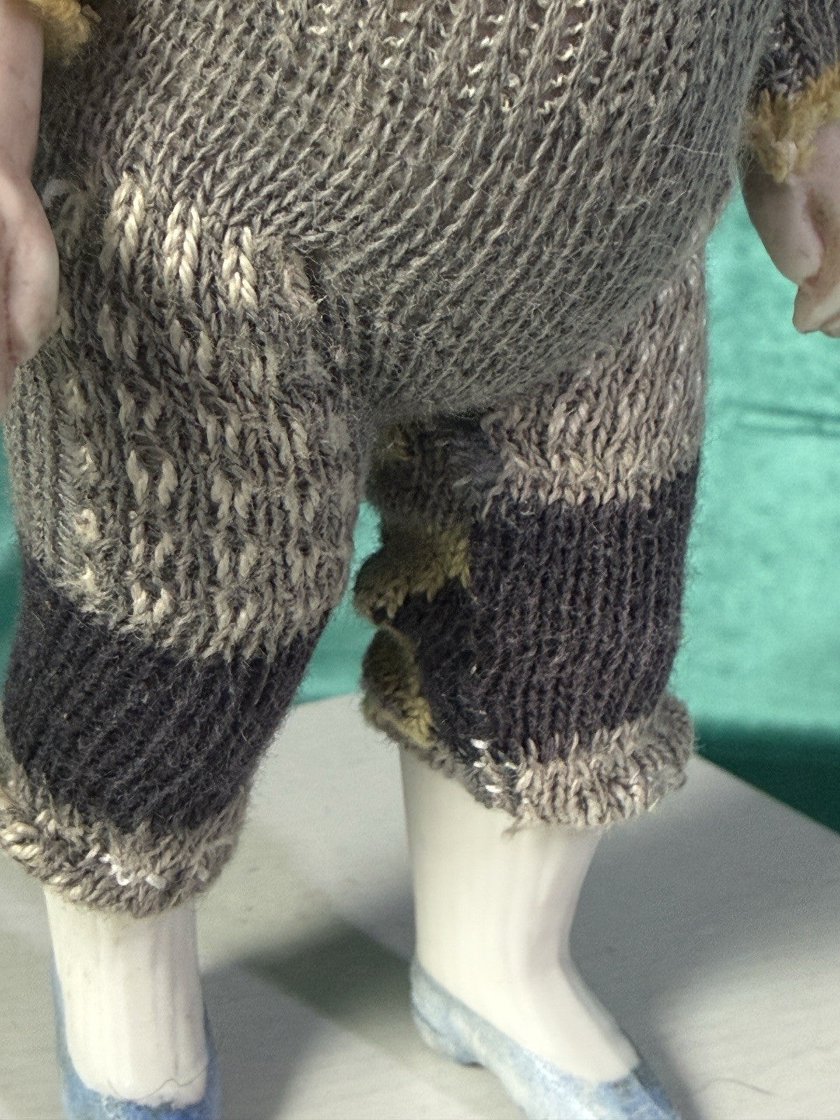 Antique German 6 1/2” Kestner All Bisque Mignonette Dollhouse Boy Doll