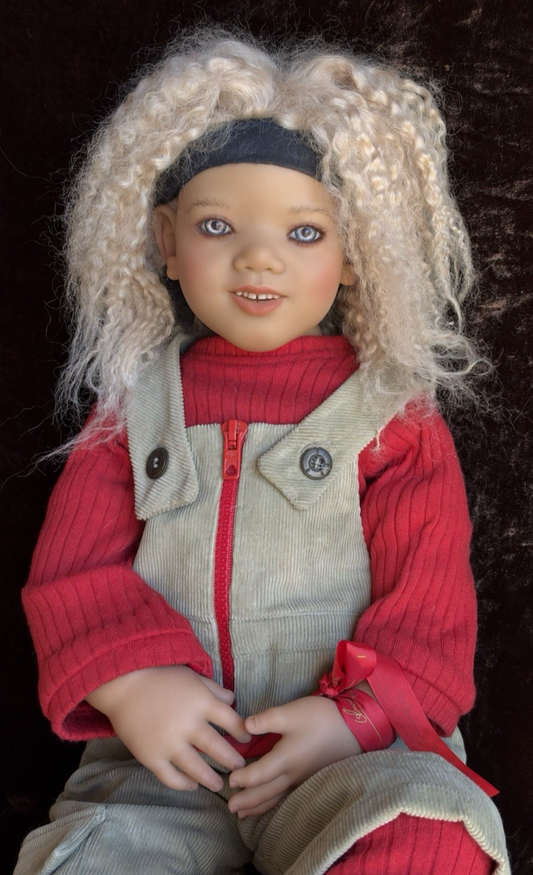 Collectible Annette Himstedt 28” Vinyl Doll Georgi lI New in Box