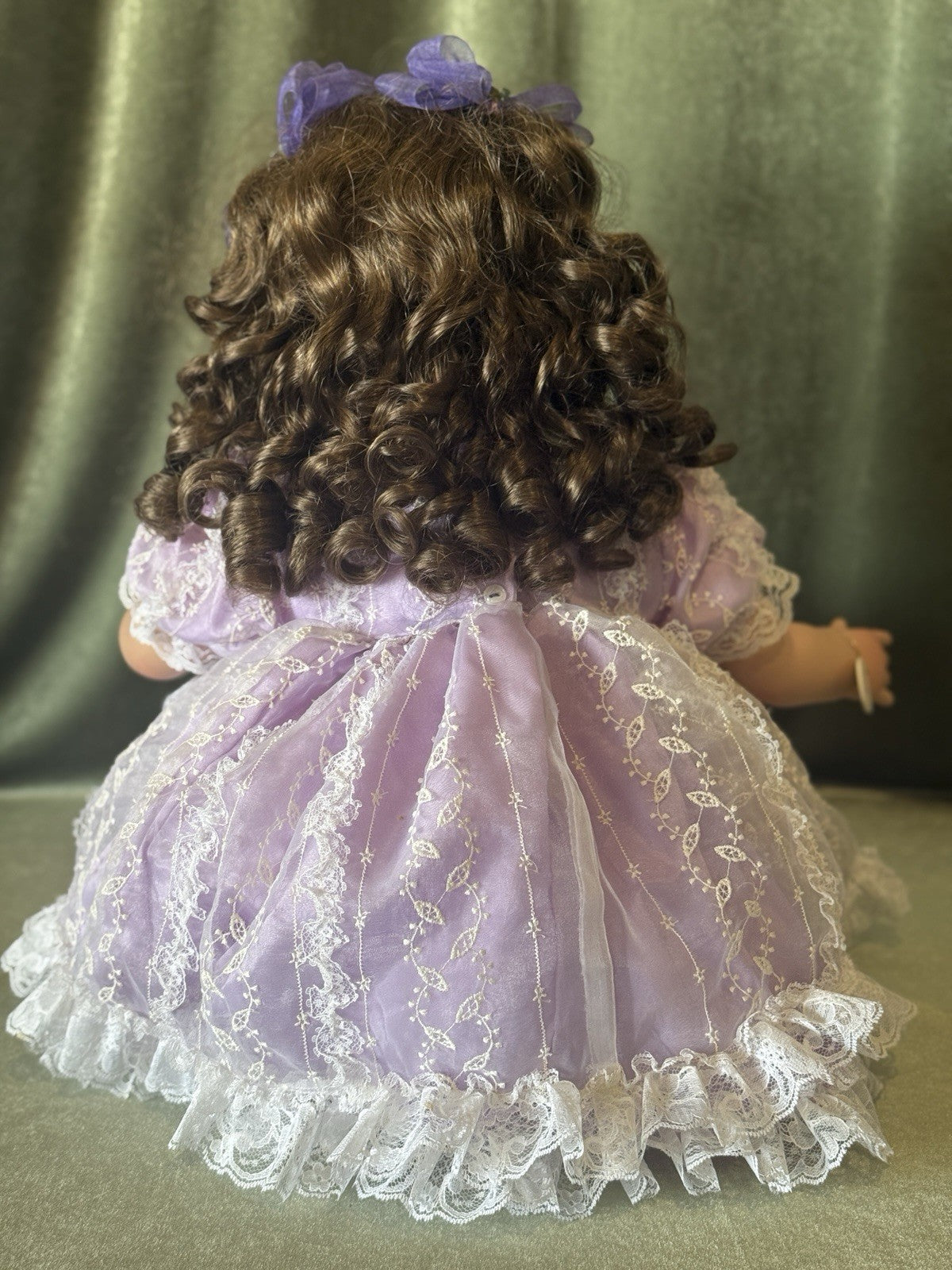 MIB Collectible Virginia Turner 26” Vinyl Girl Doll “Lilac And Lace” LE 200