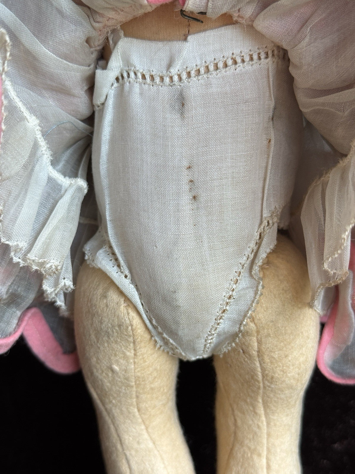 Vintage Italian 12” Lenci 111 Felt Cloth Character Girl Doll