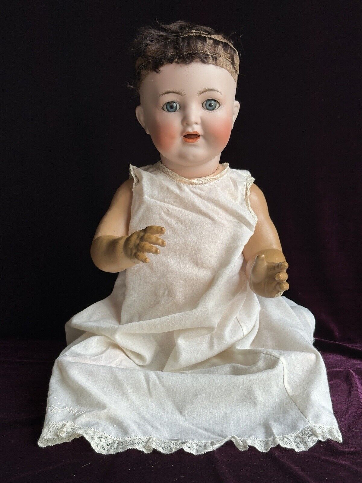Antique German 22” Kammer Reinhardt 22 62 Bisque Head Baby Doll