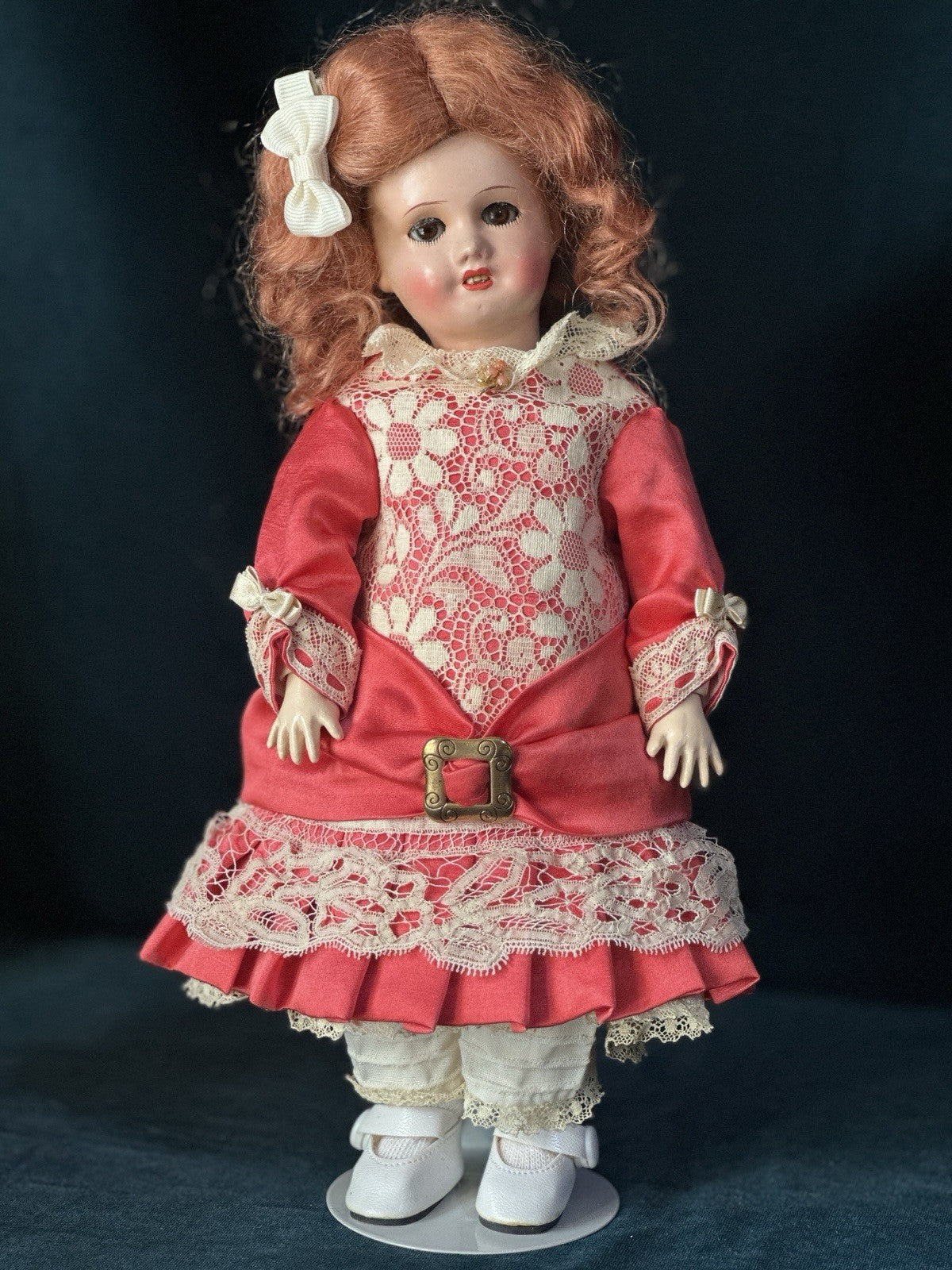 Antique French 10 3/4” Bleuette SFBJ France Papier Mache Head New Body Doll