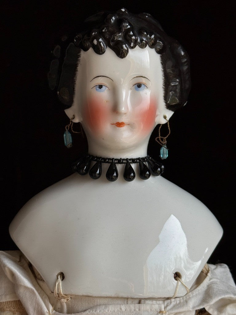 Antique German 18” Countess Dagmar China Head Fashion Doll Milliners Model Body