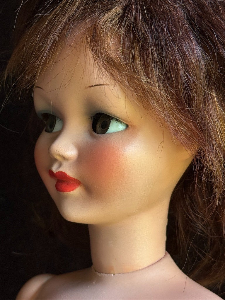 Rare Vintage Italian 25.5" Ottolini Sonia Flirty Eyes Plastic Fashion Doll