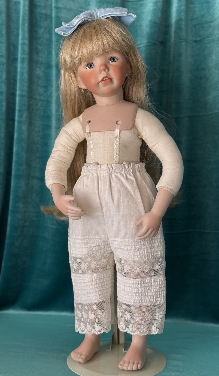 Reproduction Of “Jenny” (?) by Dianna Effner Mold Porcelain 21”Doll