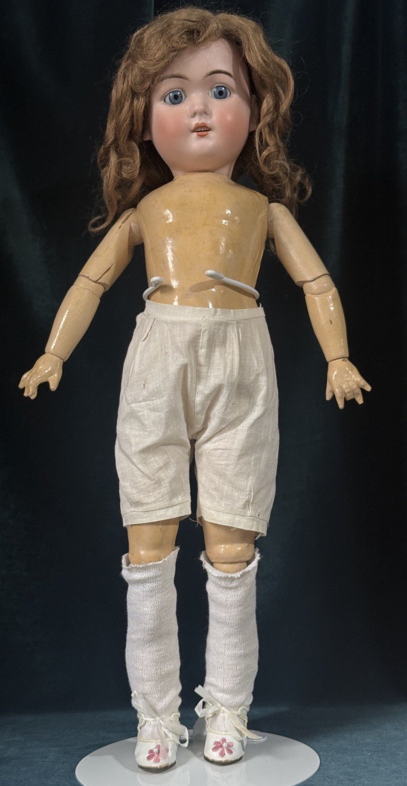 Rare Antique American James Scholly Taft 24” Doll Mold D.A. 6 Bisque Head