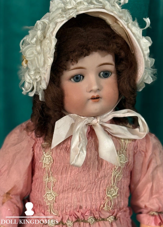 Antique German Cuno Otto Dressel Mold 1912 Bisque Head 22” Doll