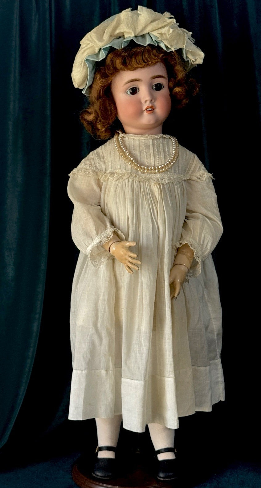 Antique German 27” Adolf Wislizenus Doll Bisque Head Composition Body