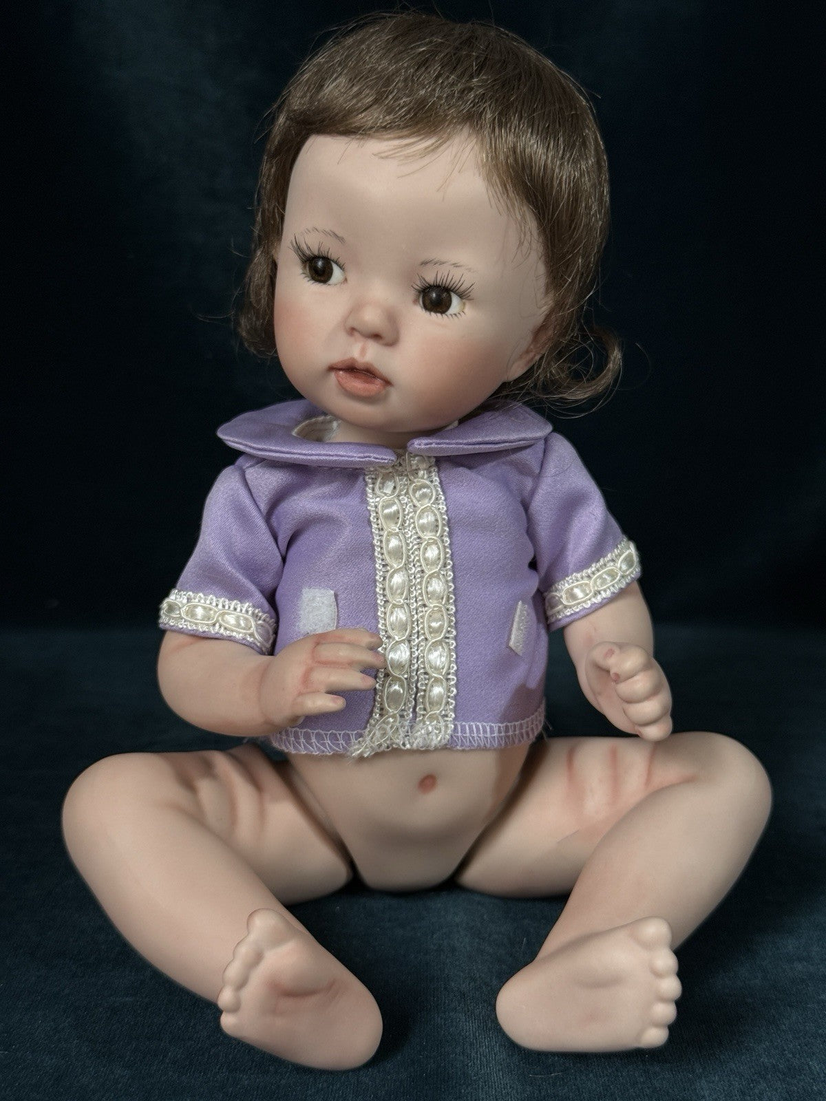 Lot Of 2 Porcelain 11” Baby Dolls “Little Thing” Dianna Effner Expressions Molds