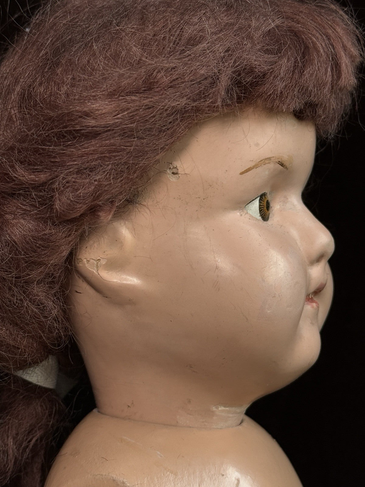 Antique American 20” Schoenhut Wooden Jointed Miss Dolly Doll
