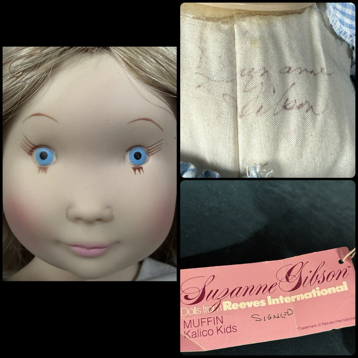 Lot Of 6 Vintage 1973 Kalico Kids Vinyl Dolls By Suzanne Gibson
