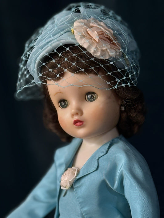 Vintage 1958 Madame Alexander 16” Elise Doll Aquamarine Bolero #16-11 Outfit