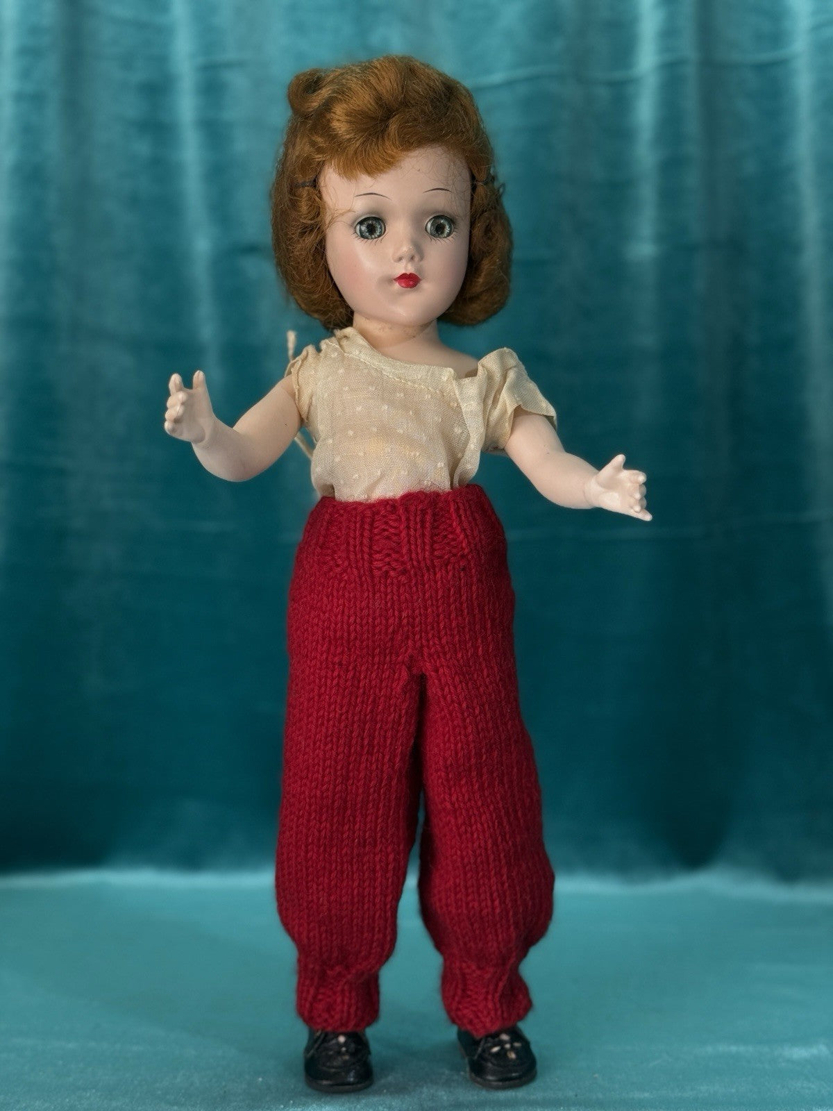 Vintage 14" Mary Hoyer Plastic Doll Skiing Vintage Outfit