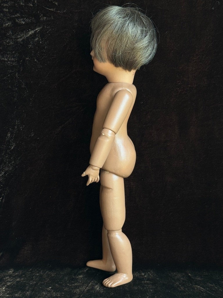 Rare Dark Complexion 12" Porcelain Composition Repro of Bleuette Unis 301 Doll