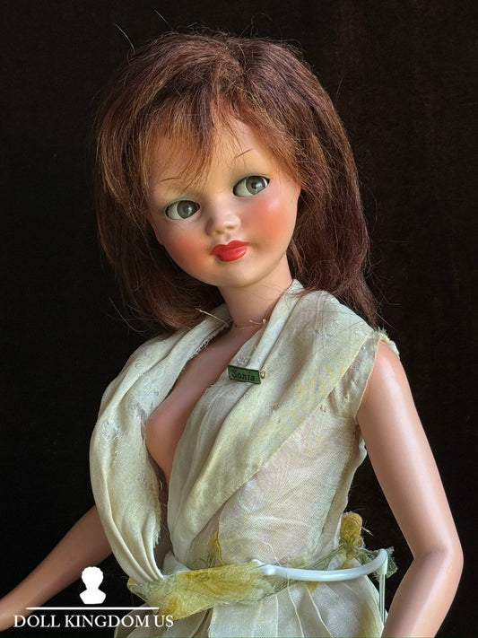 Rare Vintage Italian 25.5" Ottolini Sonia Flirty Eyes Plastic Fashion Doll