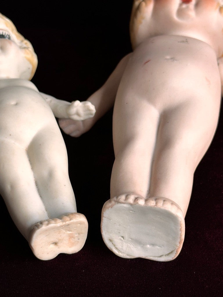 Lot of 5 Antique All Bisque Frozen Charlotte Dolls Made in Japan