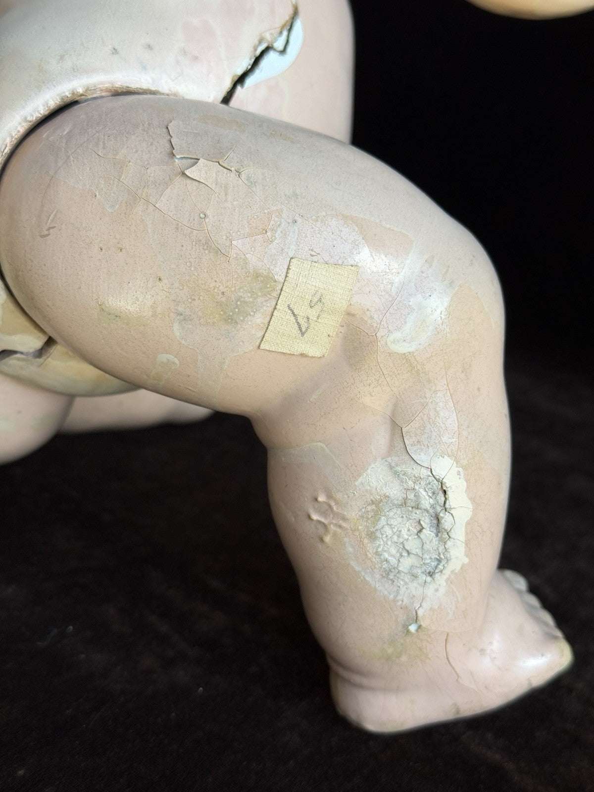 Antique German 16” Kestner JDK 257 Bisque Head Baby Doll