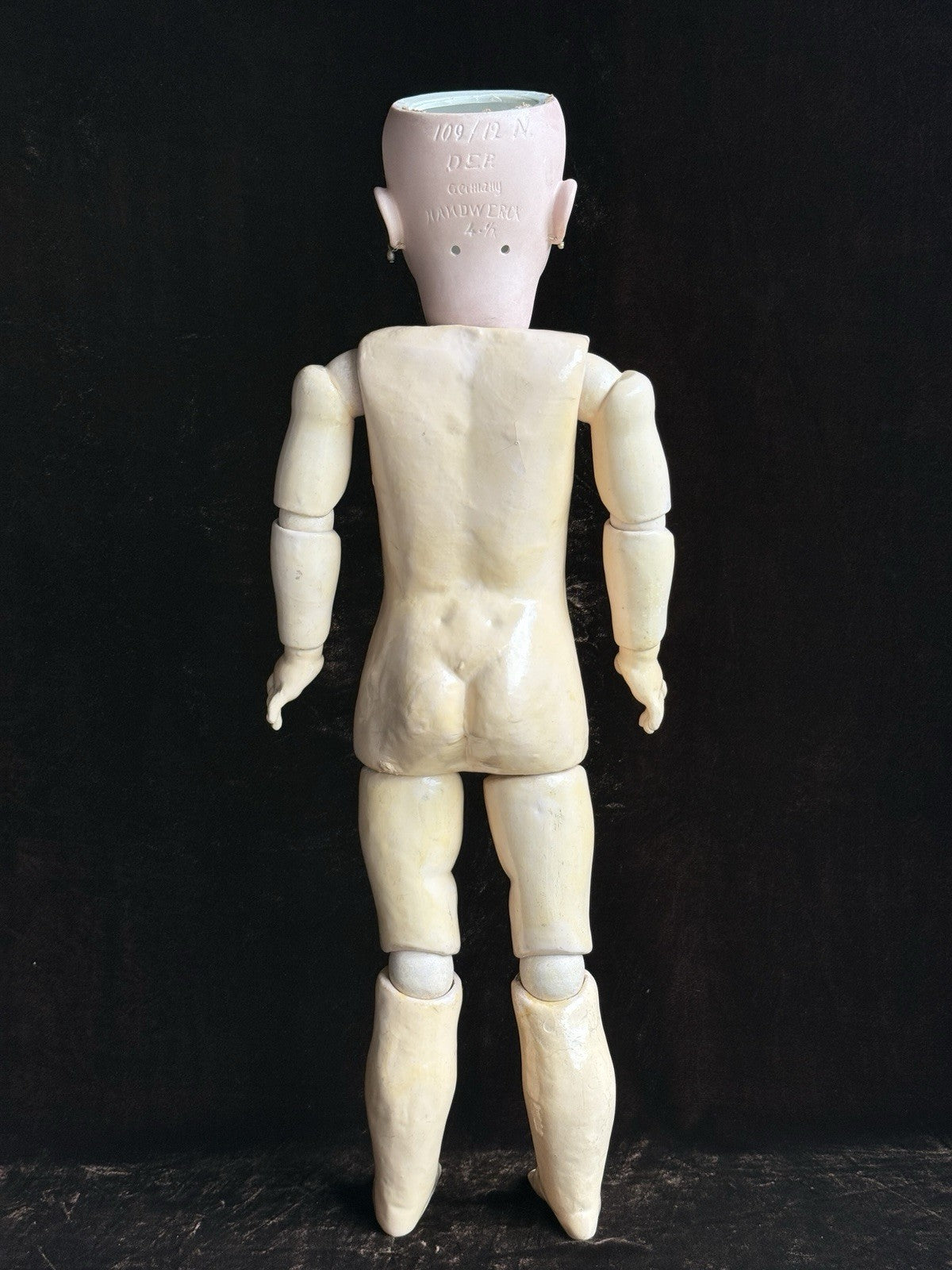 Antique German 24” Heinrich Handwerck 109 Dep Bisque Head Doll