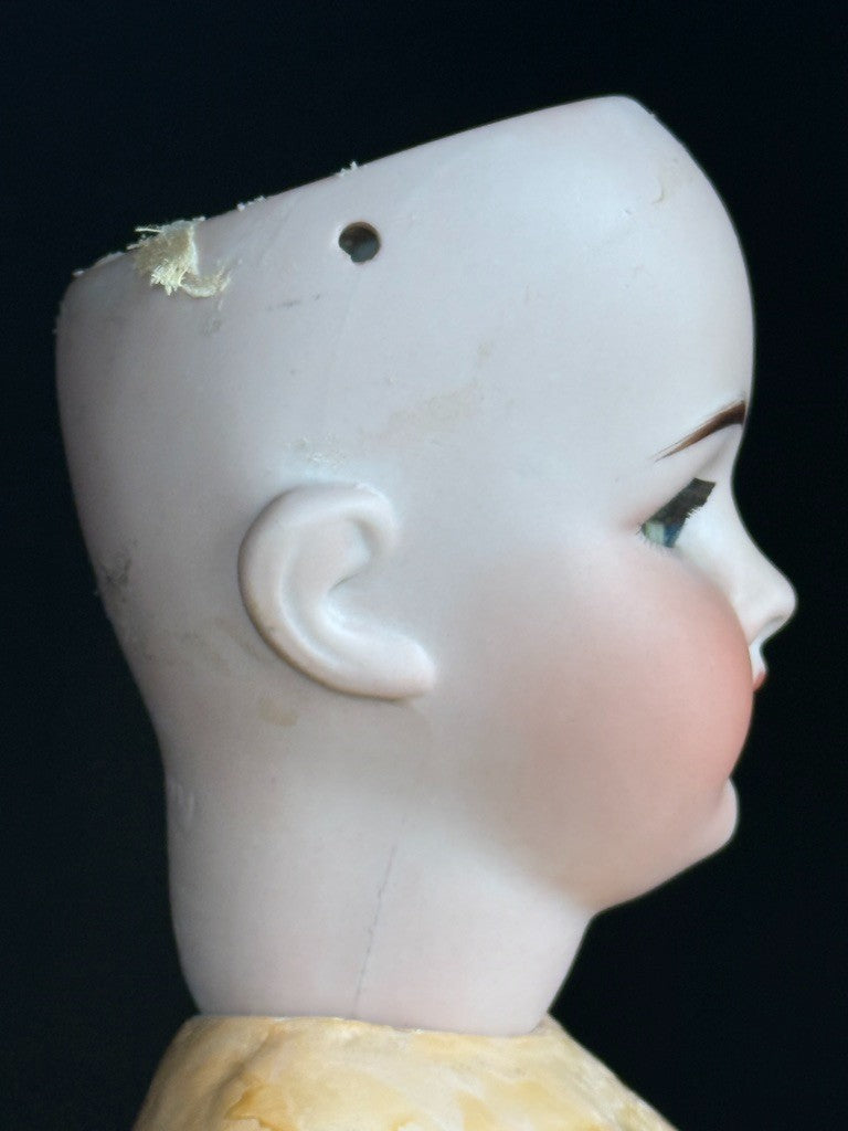 Antique German 22” Goebel B3 Bisque Head Composition Body Doll