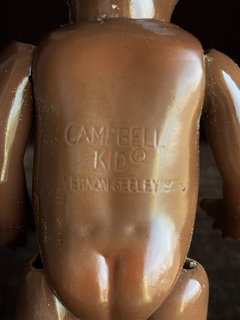 Pair of Vintage Composition Vernon Seeley Campbell Kids Dark Complexion Dolls