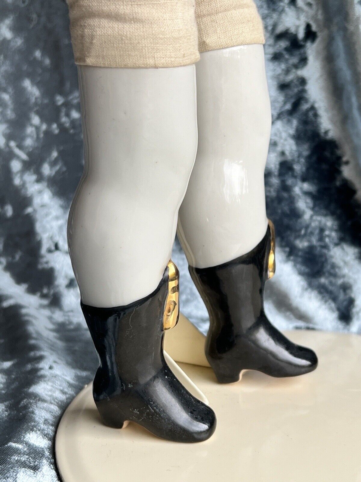 Large Antique German 26” Exposed Ears China Shoulder Head Boy Doll