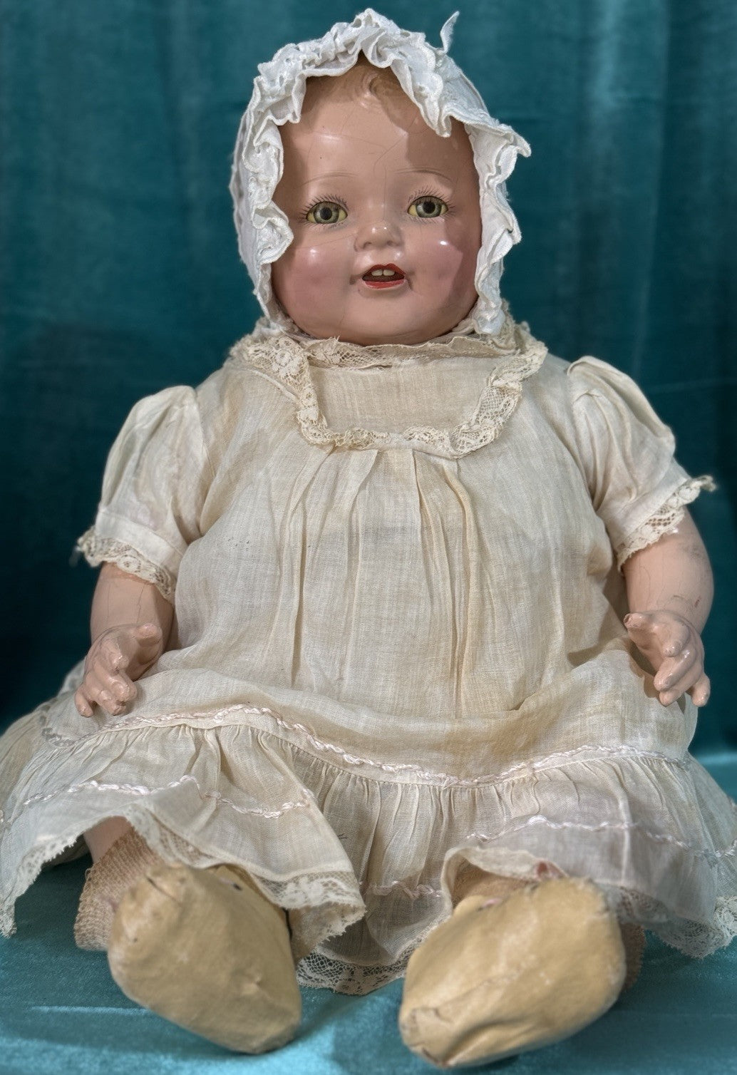 Antique 1920’s Acme Toys Composition Baby 18” Doll
