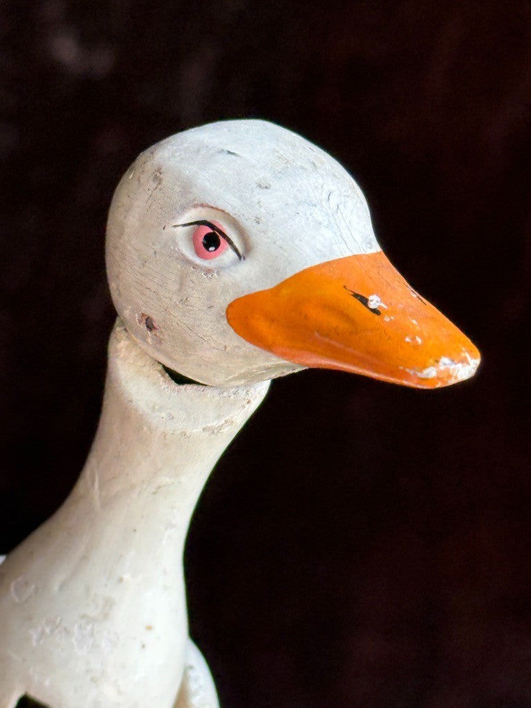 Rare Antique American 6” Schoenhut Circus Goose Wooden Jointed Doll