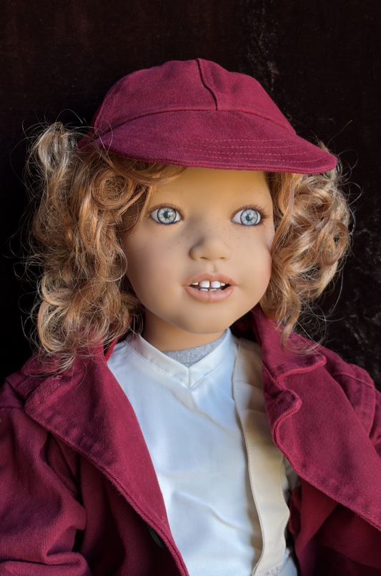 Collectible Annette Himstedt 33” Vinyl Doll Akki Boy from Finland New in Box