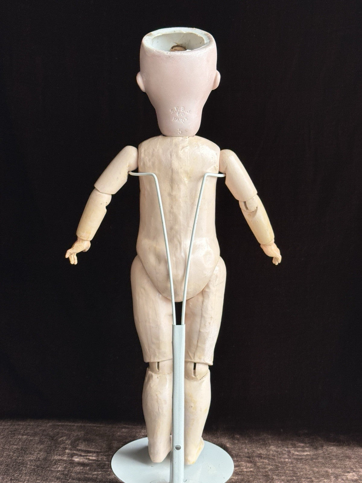 Antique French 20” SFBJ 60 Bisque Head Doll