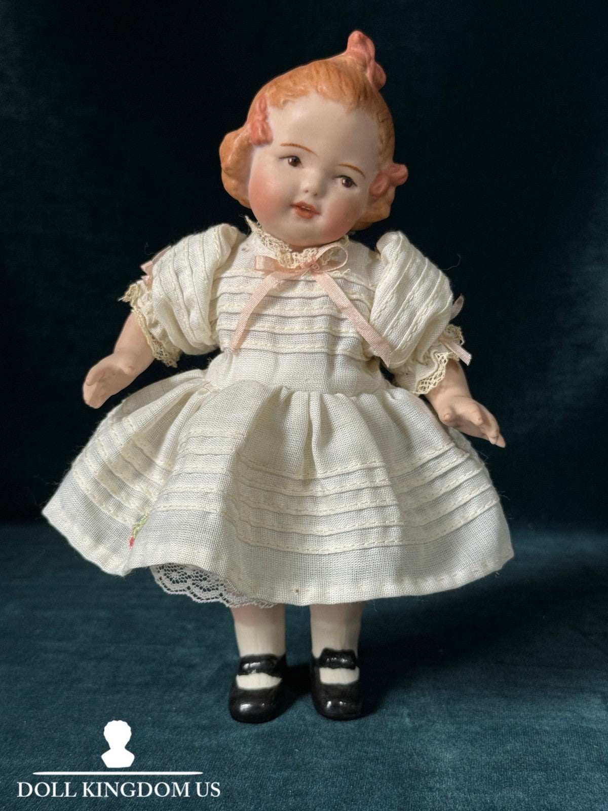 Reproduction Of German Gebruder Heubach All-Bisque Coquette Mold 10490 7.5” Doll