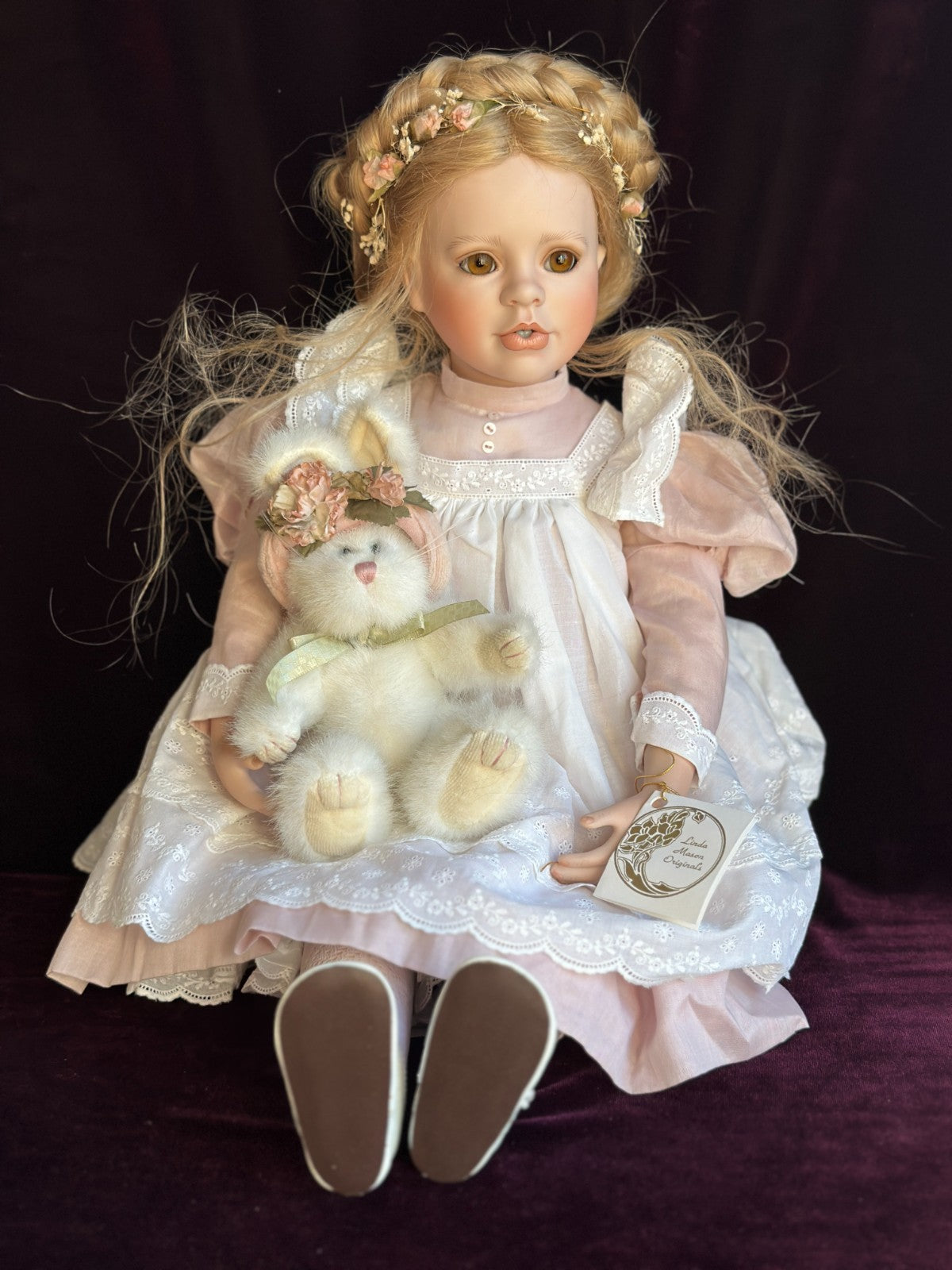 Collectible Porcelain 23" Linda Mason Originals Tiffany Doll LE 50