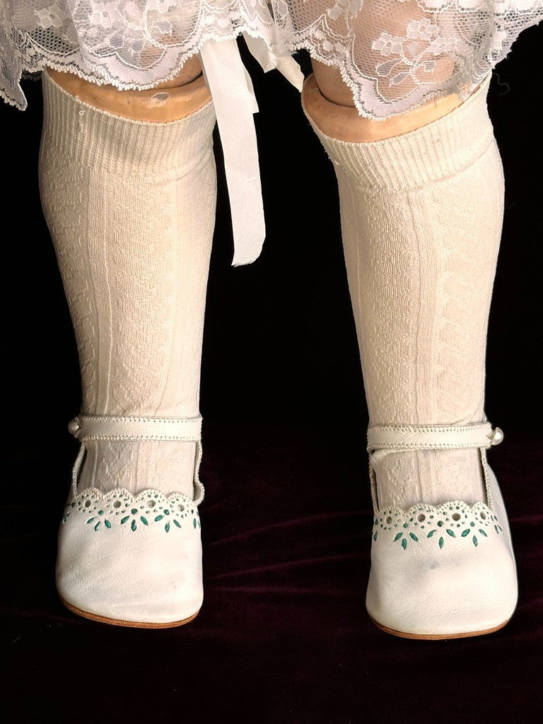 Huge Antique German 36" Franz Schmidt 85 Bisque Head Doll