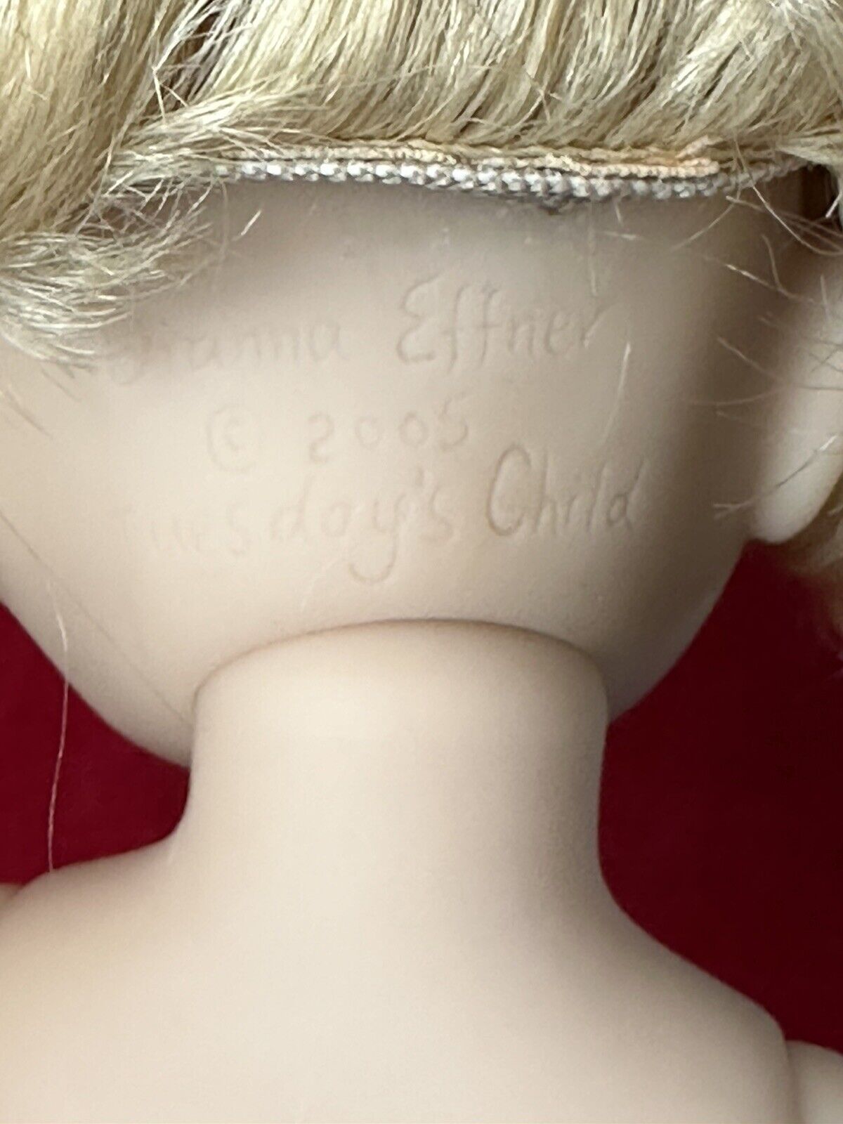 Artist Painted Diane Effner Boneka 10” Vinyl 'Tuesday's Child' Doll