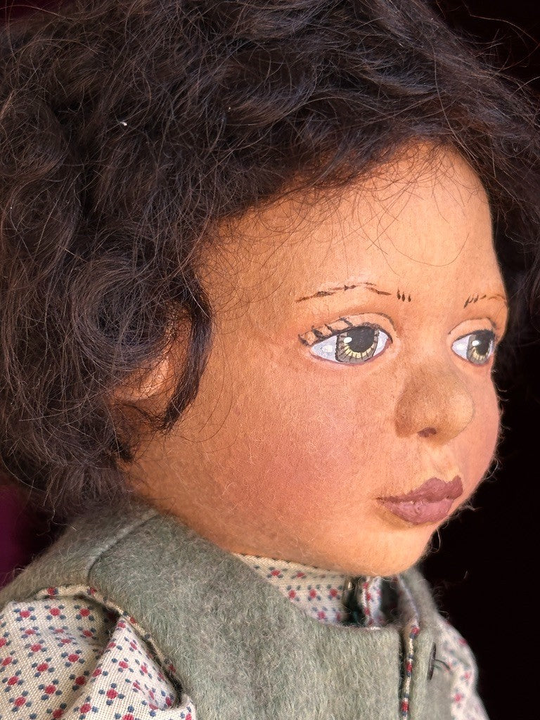 Collectible 18" Maggie lacono David Felt Cloth Boy Doll LE 25