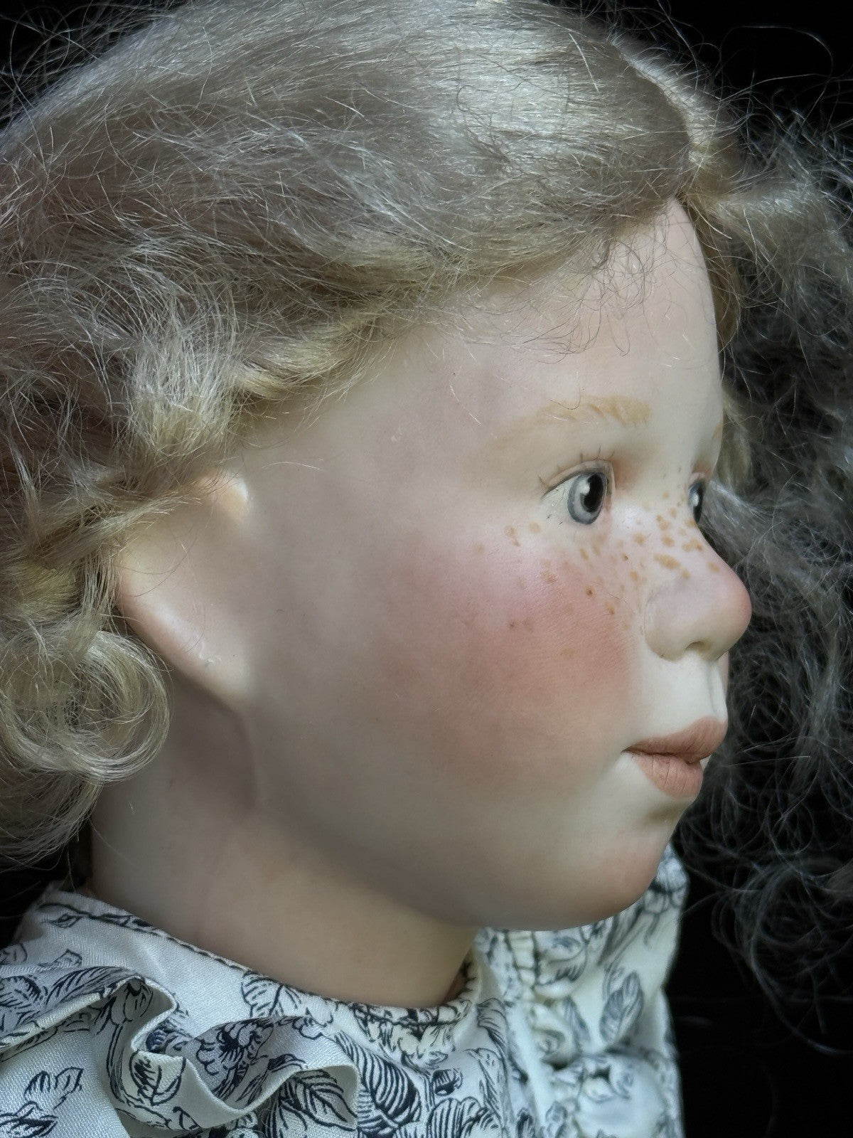 Set of 2 Porcelain Cloth Dolls by Artist Verena Eising